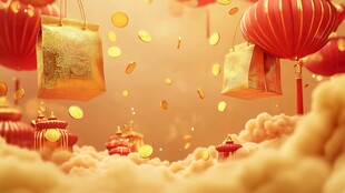 喜庆场景灯笼密布