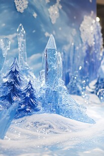 圣诞节梦幻冰雕冰雪