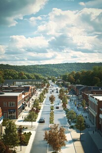 建筑街道效果图