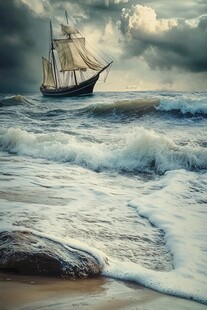 一帆风顺大海图片素材