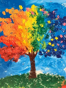 树木色彩画