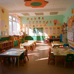 幼儿园教室内景