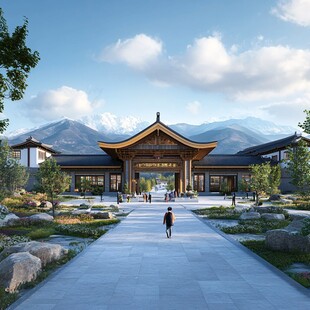 中式游客中心