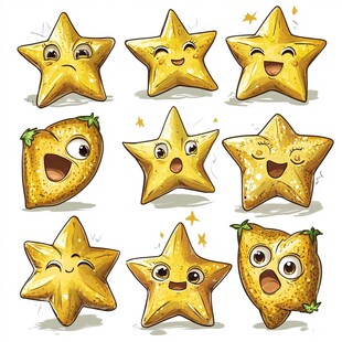 卡通星星动漫素材