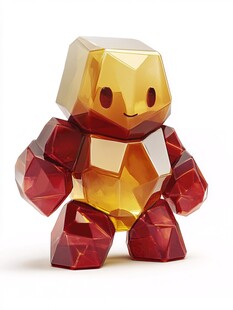 几何风格的卡通人物