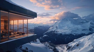 雪山之巅的奢华隐居地