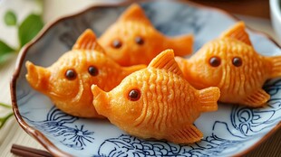 金鱼形状的油炸小吃