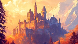 山顶上的童话城堡