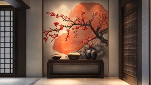 梅花图案的室内设计
