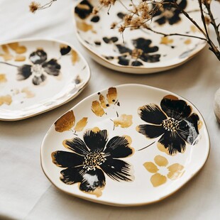 优雅之花 陶瓷盘饰