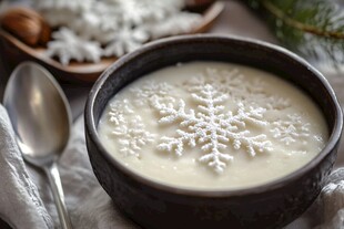冬日美食 热汤与雪花饼干共享温馨时刻