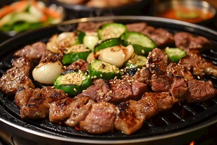 烤肉拼盘 美味可口 烤得正宗