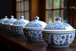 青花瓷碗的韵味