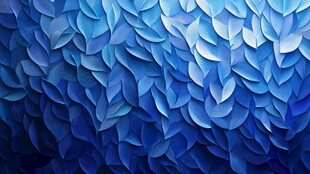 抽象的蓝色叶子纹理