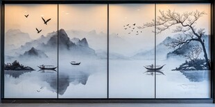 山水画中的宁静与和谐