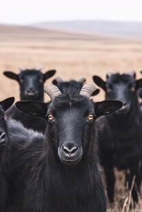 黑山羊群 凝视前方