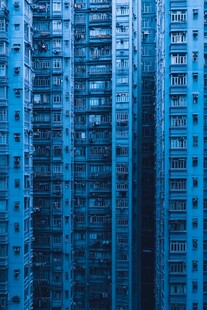 城市住宅区的密集建筑