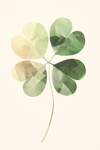 幸运四叶草的几何之美