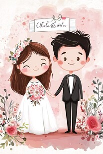 婚礼卡通形象