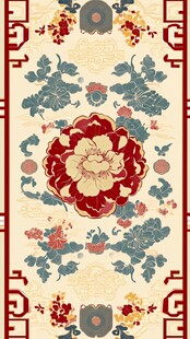 中国风地毯设计