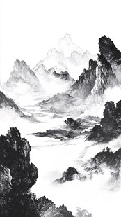 山水画中的仙境