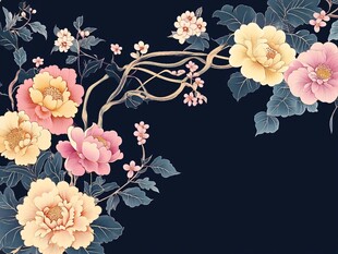 中国风花卉图案