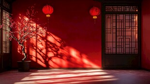 红墙灯影下的中国风韵