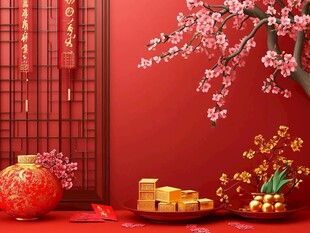 新春佳节喜气满堂