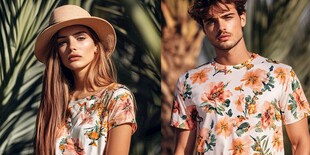 夏日花卉印花时尚