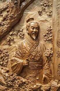 古代人物木雕艺术