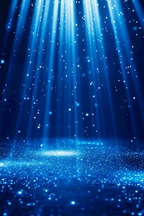 蓝光下的神秘粒子世界