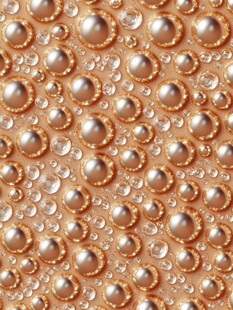 金色泡泡纹理背景