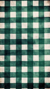 绿色格子桌布