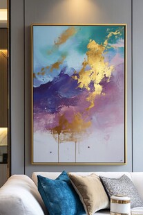 现代艺术金箔抽象画