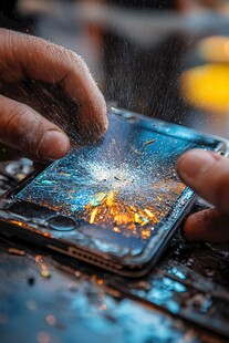 智能手机爆炸瞬间