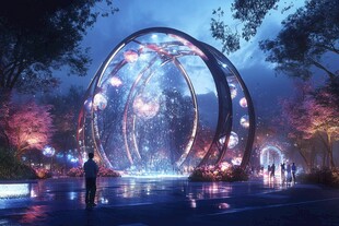 夜幕下的光影盛宴