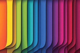 彩虹渐变抽象艺术