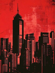 都市天际线的红色调