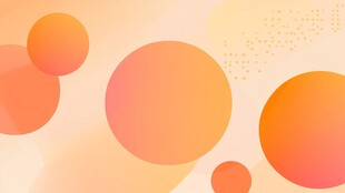 橙色渐变背景下的抽象图案