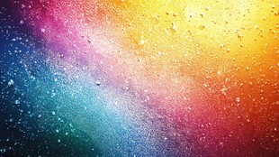 彩虹渐变涂鸦艺术