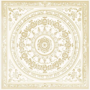 精美复古圆形花纹图案