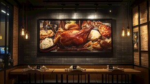 烤肉餐厅的内部