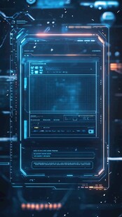 未来派数字界面
