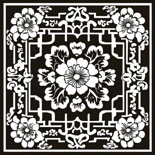黑白花纹艺术