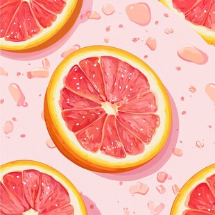 柚子切片图案