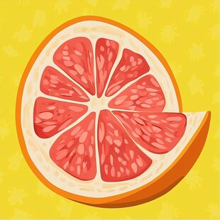柚子切片图案