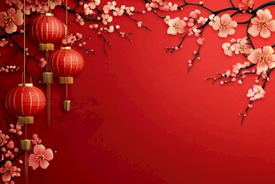 春意浓浓 红灯高挂