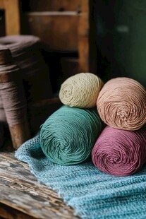 纱线色彩斑斓 静谧的编织空间