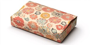 彩色花卉包装纸