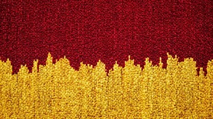 红色与金色地毯纹理